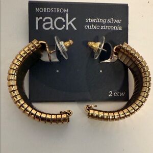 Nordstrom Gold and Silver Hoop Earrings